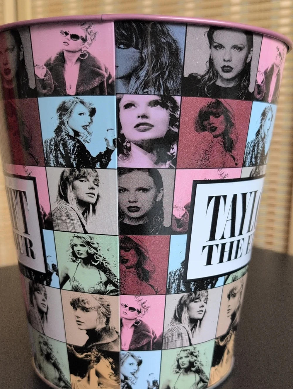 Taylor Swift The Eras Tour Popcorn Tin - Pastel Mosaic